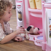 Large Plastic Play Kitchen with Realistic Lights & Sounds